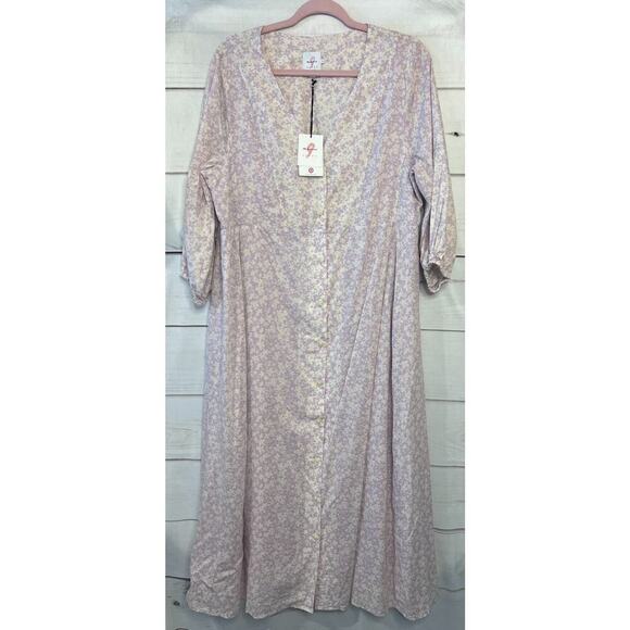The Nines By Hatch For Target Dress Purple White NWT - Picture 1 of 5